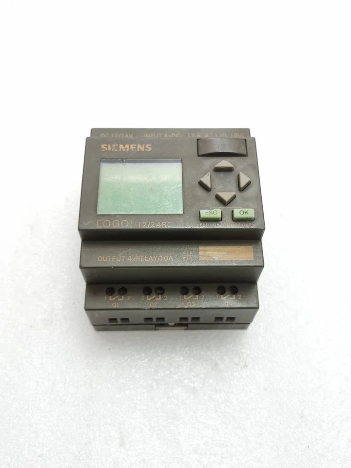 *USED WORKING* SIEMENS 6ED1052-1MD00-0BA5 LOGO 12/24RC DC12/24V 6ED10521MD000BA5
